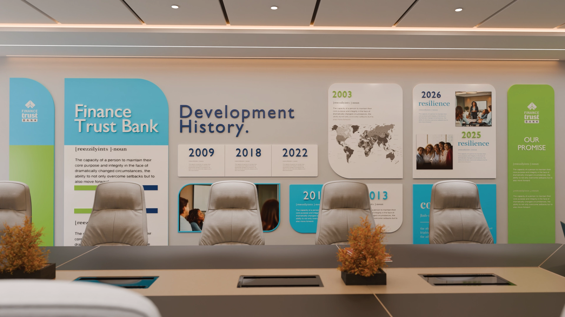 Customer waiting and seating area