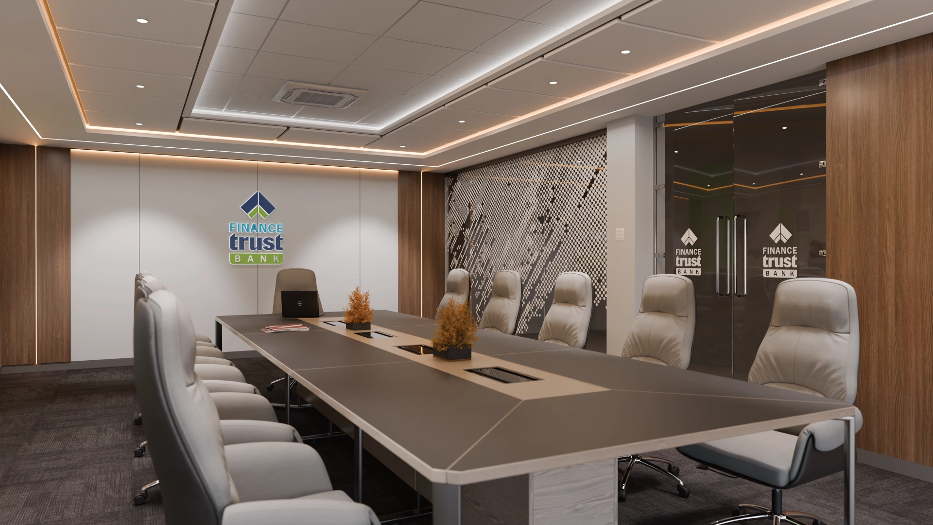 Branch detail and material palette